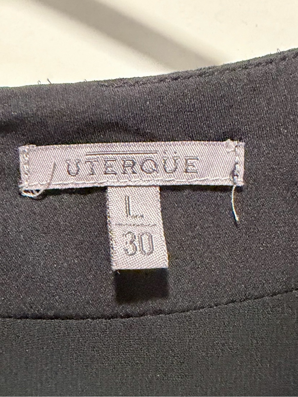 Uterque Black Ruffle-Front Tunic Dress - Picture 4 of 4